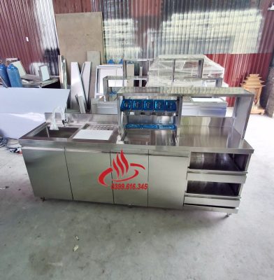 Quầy Pha Chế Trà Sữa Inox: Chìa Khóa Vận Hành Hiệu Quả Cho Quán Của Bạn
