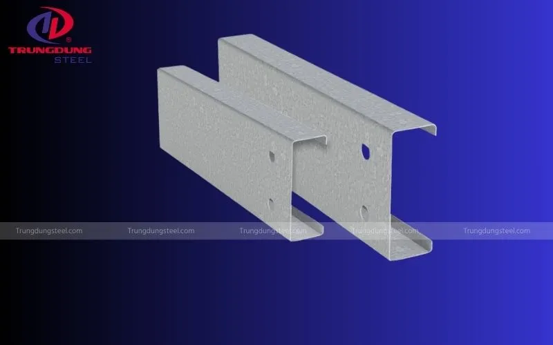Quy cách thép hình chữ C bao gồm chiều cao, chiều rộng, độ dày