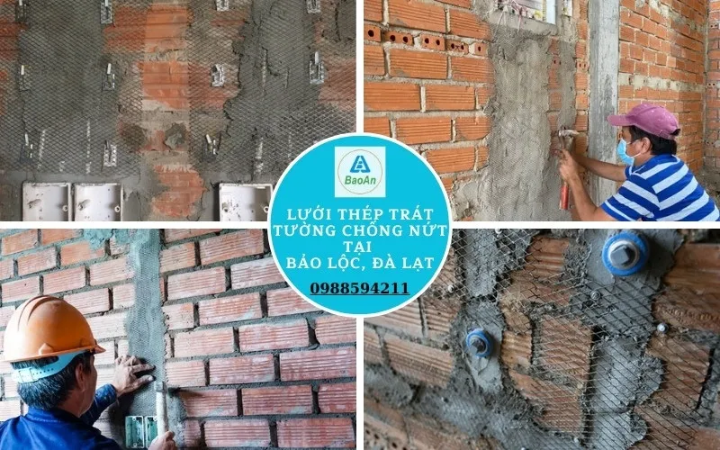 Quy trình thi công lưới thép trát tường chống nứt