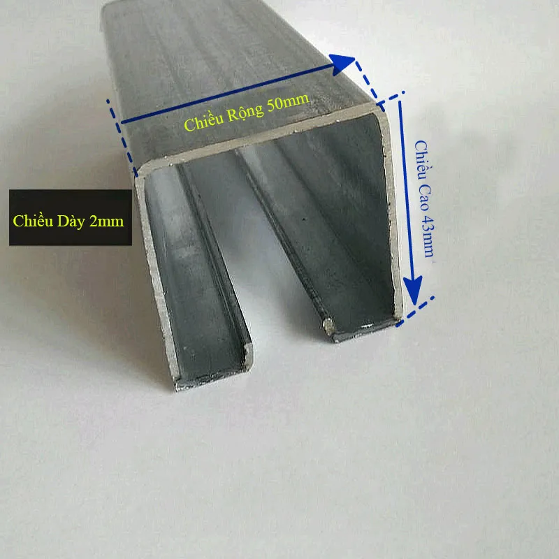 Kích thước chi tiết thanh ray treo