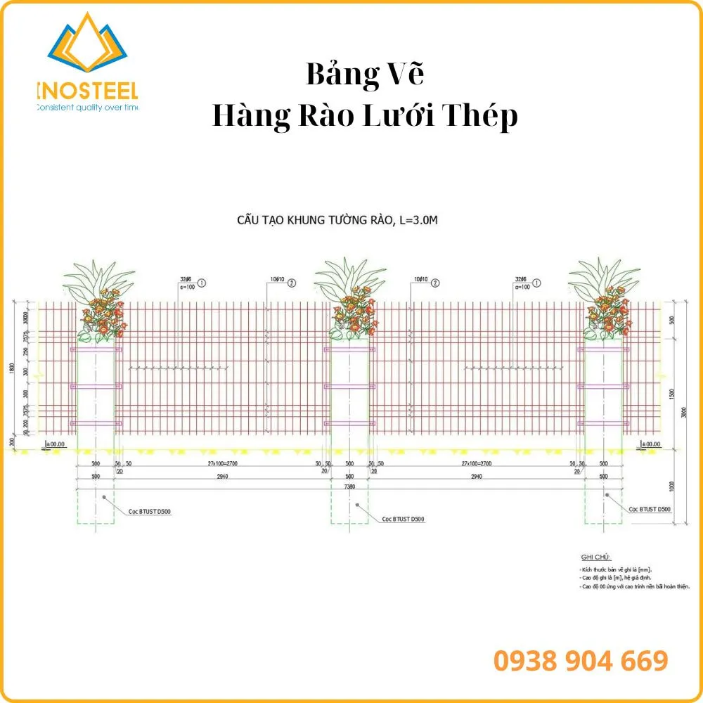 Sản xuất hàng rào lưới thép