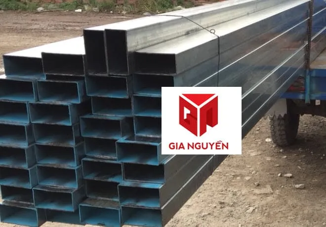 Cận cảnh sắt hộp mạ kẽm 30x60