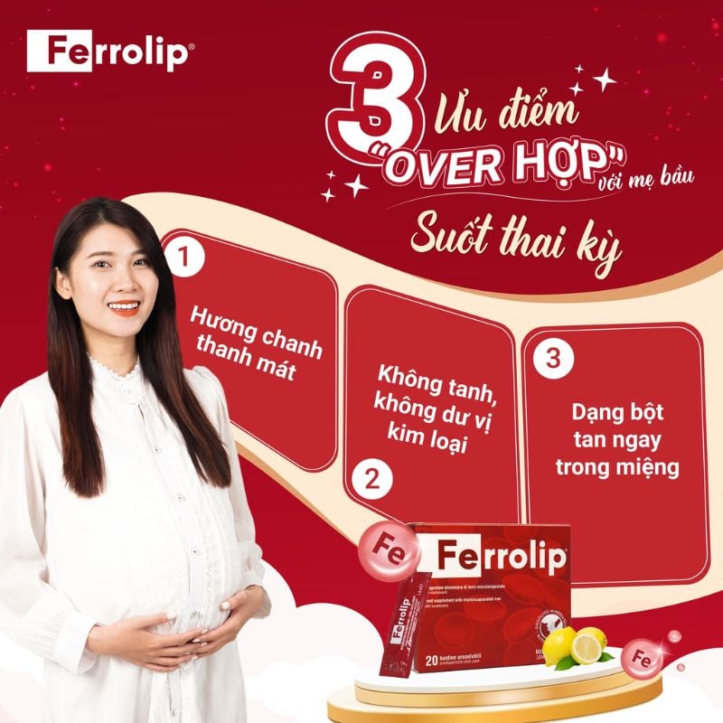Hộp Sắt Cho Bà Bầu: Ferrolip – Giải Pháp Bổ Sung Sắt Tối Ưu Từ Italia