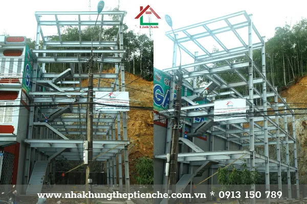 Siêu thị bằng kết cấu thép 3 tầng tại Hà Giang