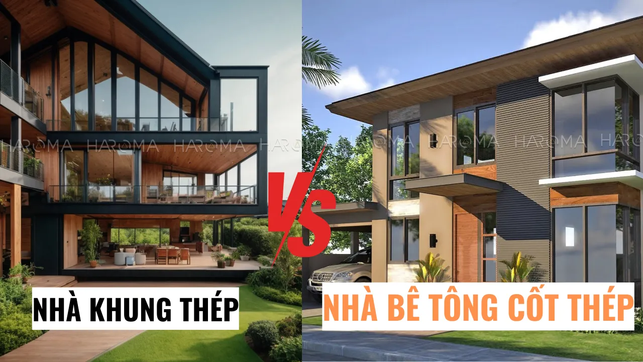 So sánh nhà khung thép và nhà bê tông cốt thép