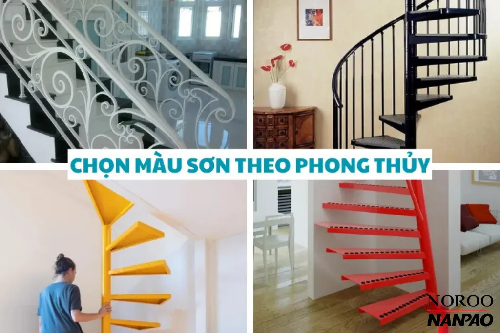 Màu sơn cầu thang sắt đẹp