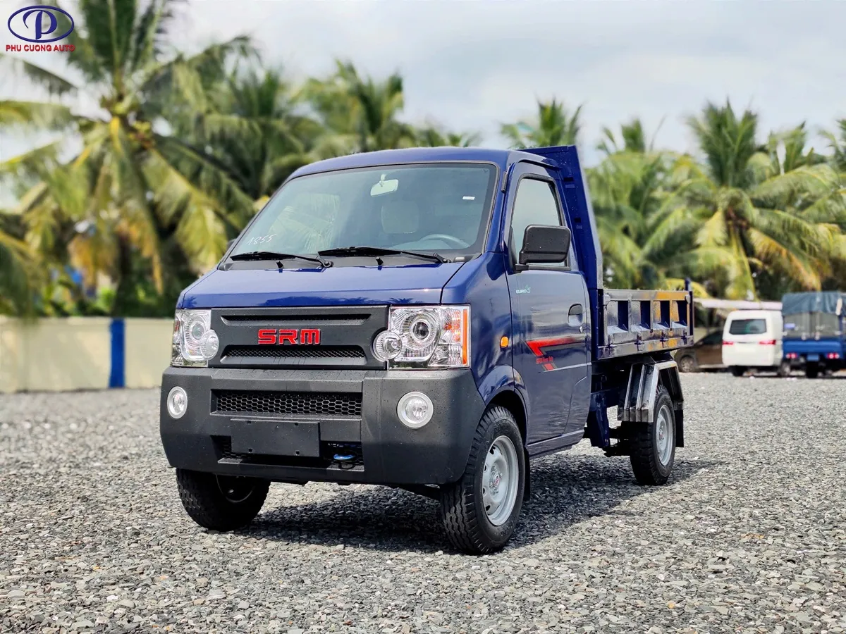 Xe tải ben SRM K990 nhỏ gọn 1 tấn chở cát đá, giá lăn bánh chỉ từ 80 triệu