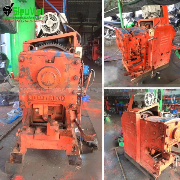 Máy cắt sắt C25 nội địa Nhật Bản trước khi sửa chữa