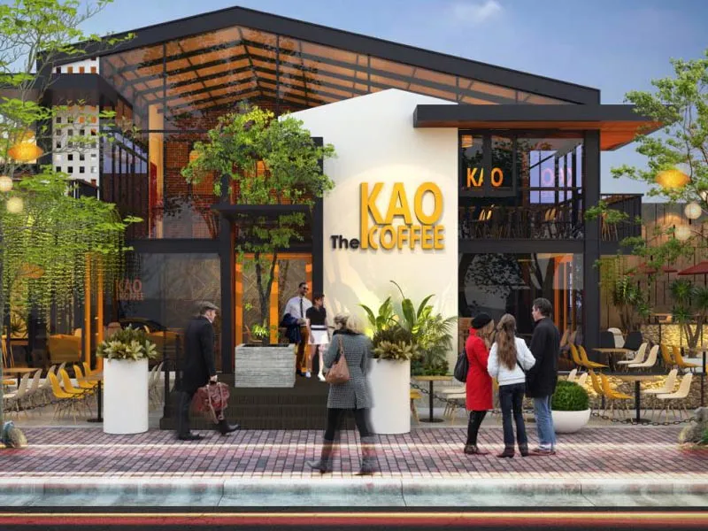 File Cad Cafe Khung Thép