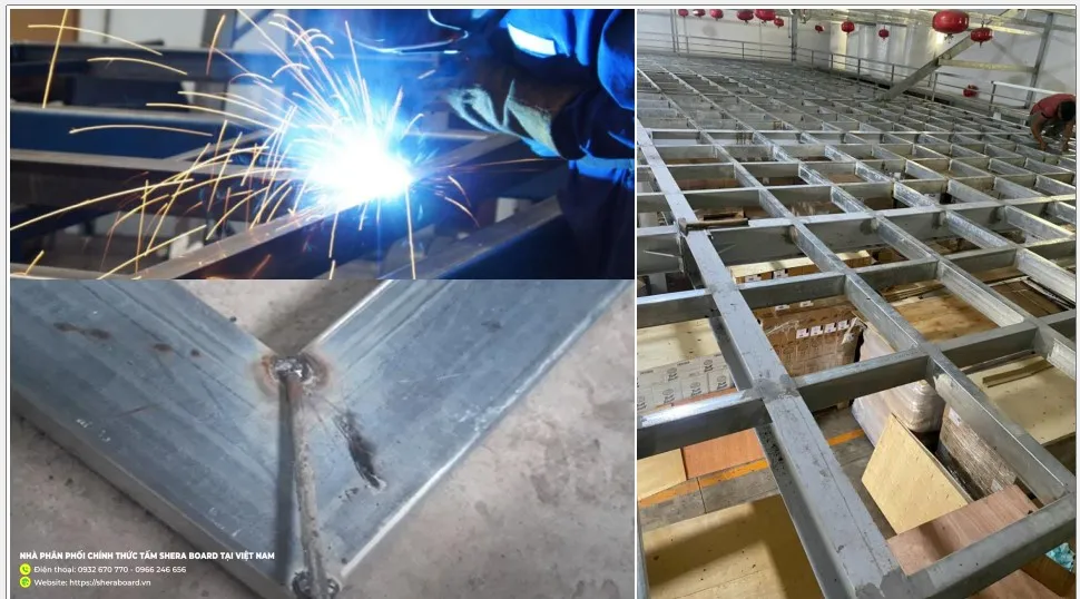 Tấm Cemboard làm gác lửng