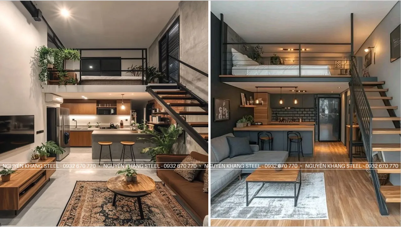 Tấm xi măng làm gác lửng