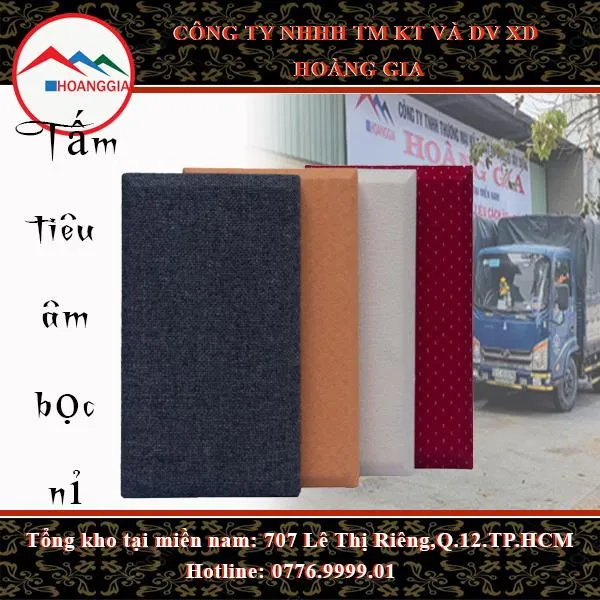 Tấm tiêu âm vải nỉ