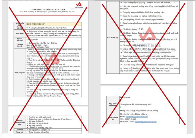 Tổng Công Ty Thép Việt Nam Tuyển Dụng: Cơ Hội Nghề Nghiệp Hấp Dẫn Tại VNSTEEL