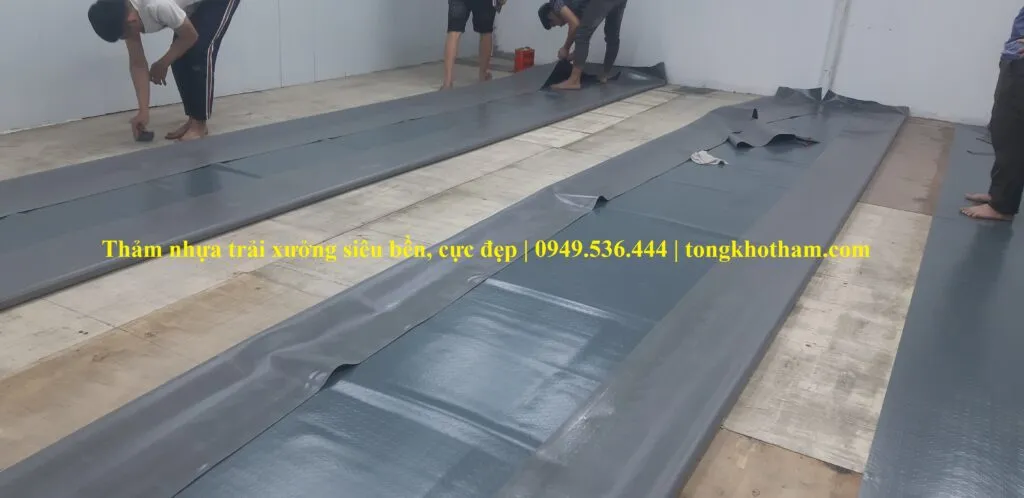 thảm nhựa trải xưởng