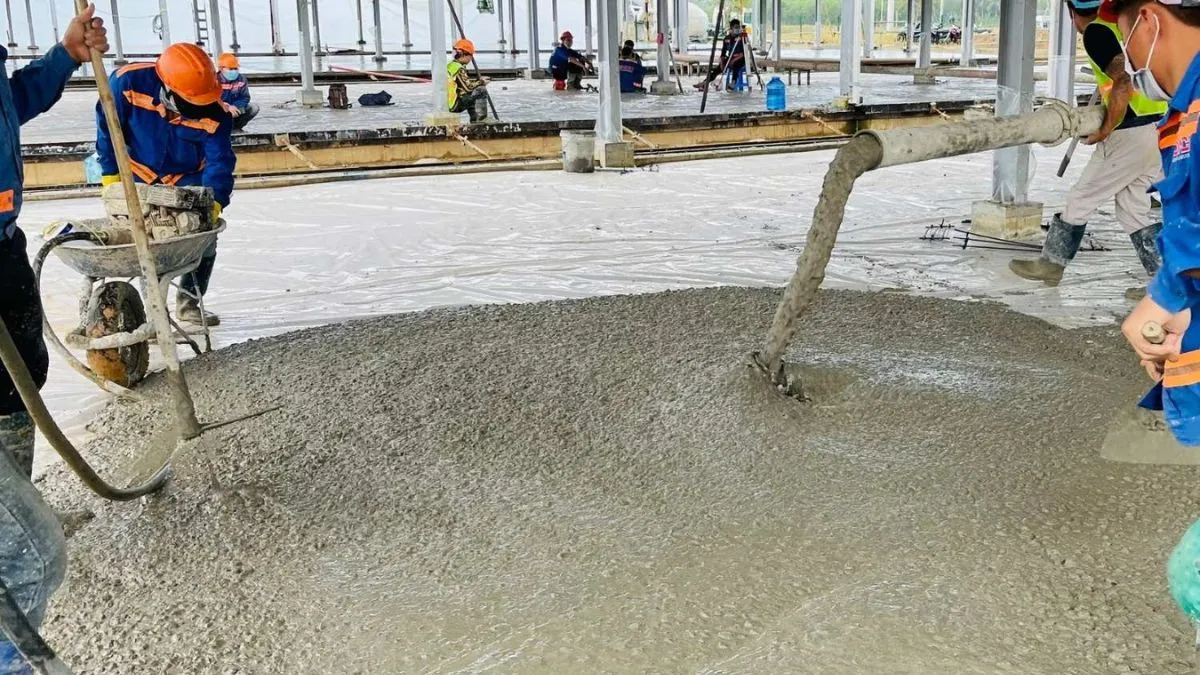 Ứng dụng máy thủy bình trong quá trình tính khối lượng cát đá cho 1m3 bê tông