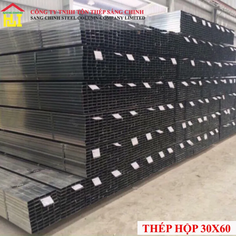 Mẫu thép hộp 30x60 mạ kẽm bề mặt sáng bóng đạt chuẩn chất lượng
