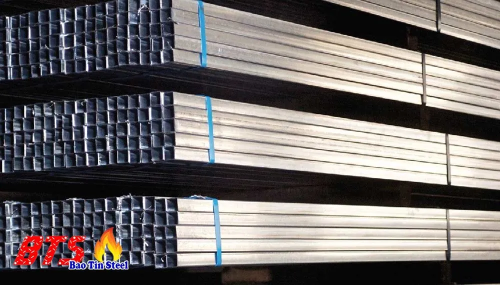 Thép hộp mạ kẽm 10x10 chính hãng Hòa Phát tại kho Đại Phát Lộc