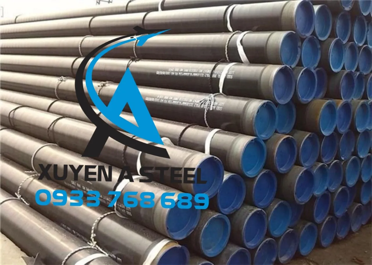 Cận cảnh bề mặt thép ống đúc phi 168 nhập khẩu chất lượng cao