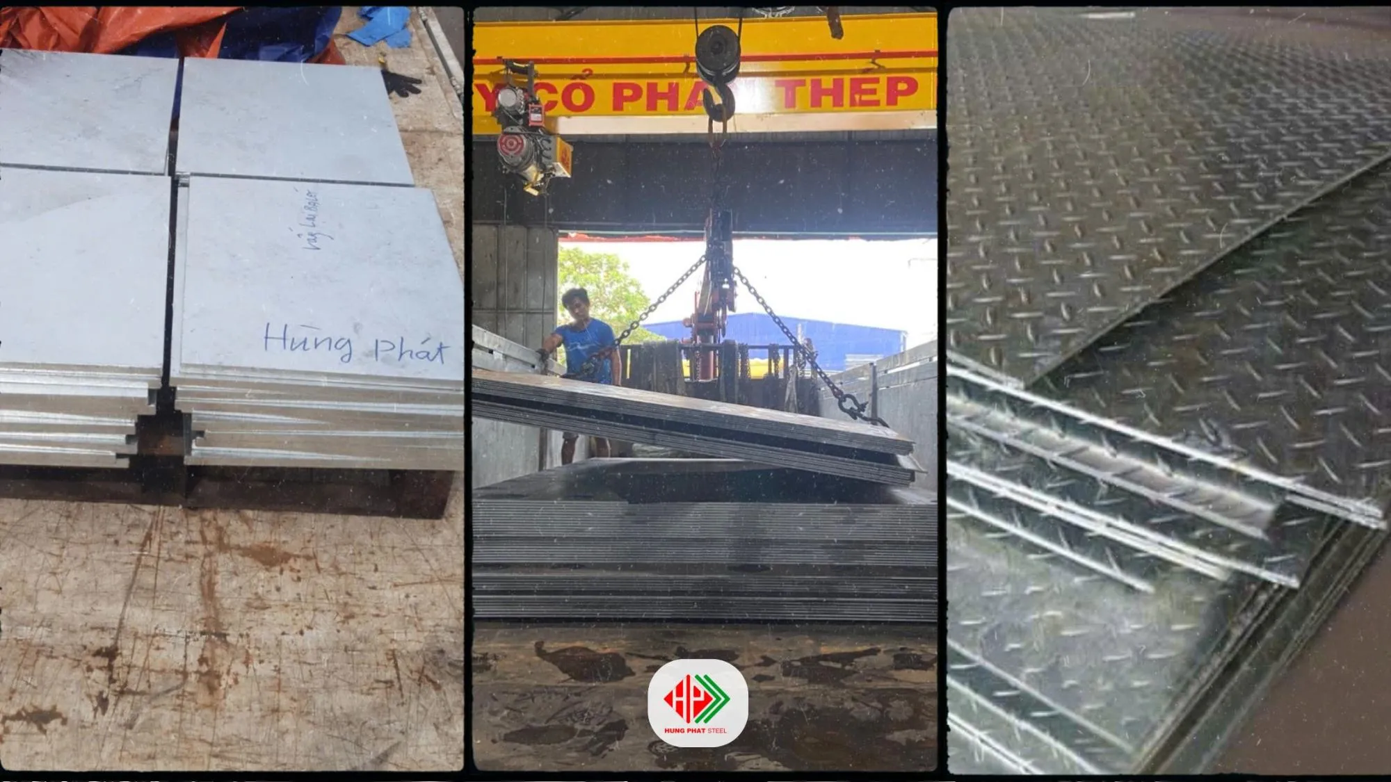 Nhập khẩu thép tấm 1 ly từ các thương hiệu lớn như Hòa Phát Posco