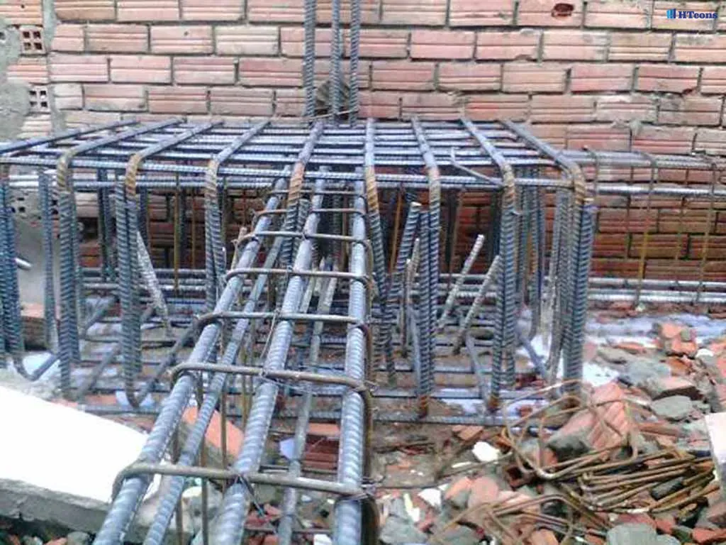 Góc nhìn cận cảnh liên kết thép trong thi công công trình