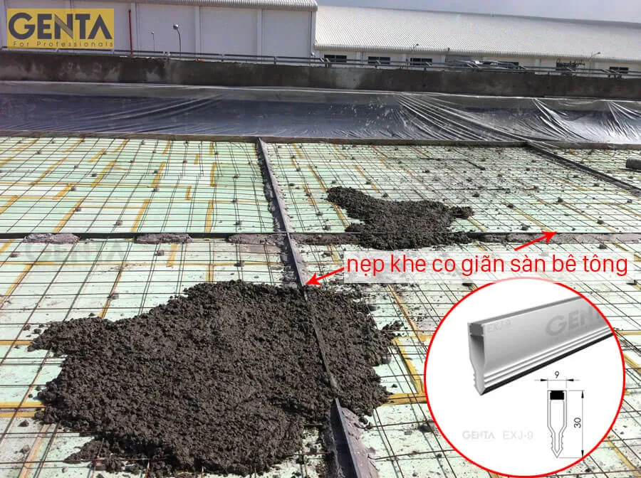 Thi công nẹp khe co giãn