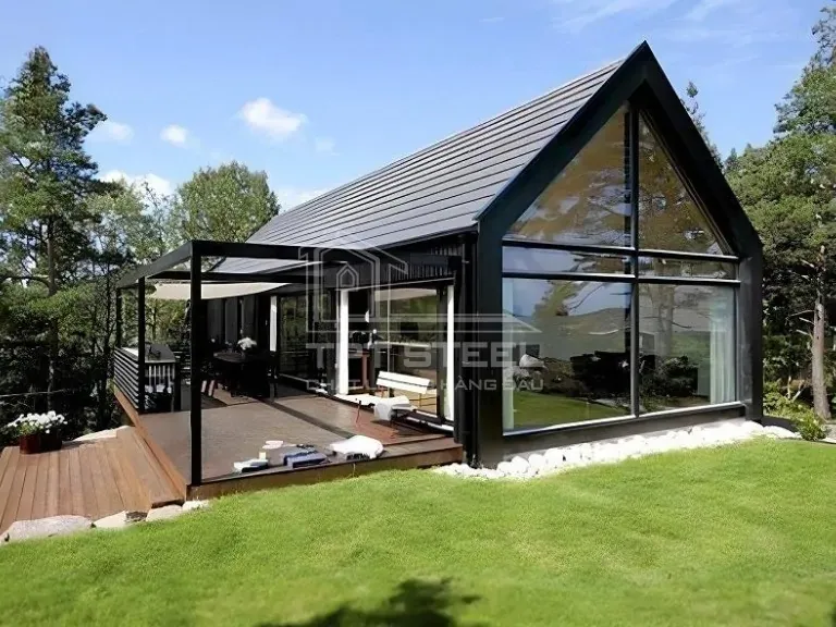 Thi công nhà thép tiền chế cấp 4