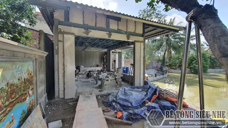 Làm nhà lắp ghép từ tấm ALC tại Thạch Thất Hà Nội - 02