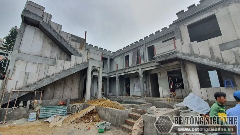 Xây dựng Homestay Morocco Tam Đảo bằng khung thép, tấm ALC - 02