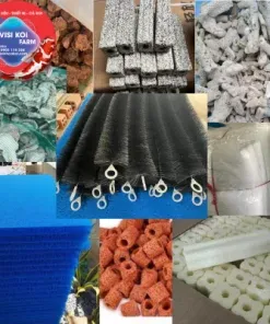 vật liệu lọc hồ cá koi