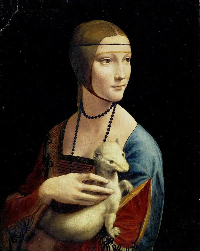 Lady with an Ermine (Quý cô với con chồn), bức chân dung Cecilia Gallerani do thiên tài người Ý Leonardo da Vinci thực hiện.