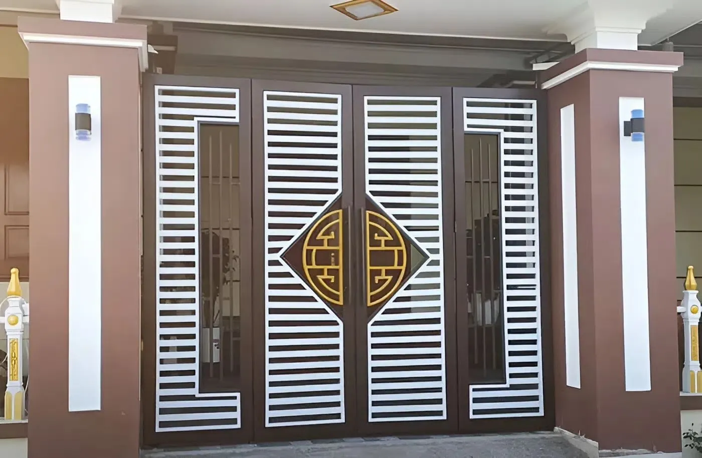 Cổng sắt hộp 4 cánh đẹp nhất năm 2026