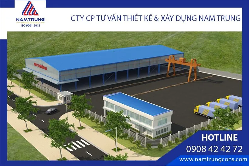 Phối cảnh thiết kế nhà xưởng sản xuất đá Marble - CTY CP MAX