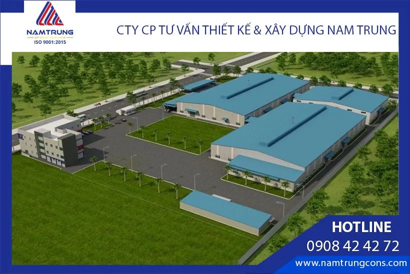 Phối cảnh thiết kế nhà xưởng Dongbochain Vina