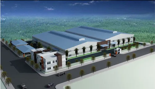 Nhà xưởng hiện đại với hệ thống thoát nước tối ưu