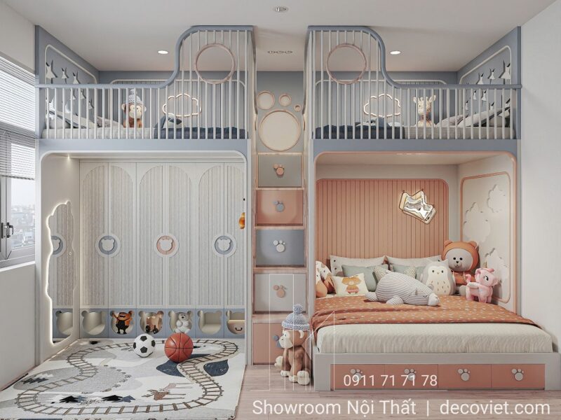 Thiết Kế Phòng Ngủ Dễ Thương Cho Hai Bé Gái: Cẩm Nang Toàn Diện