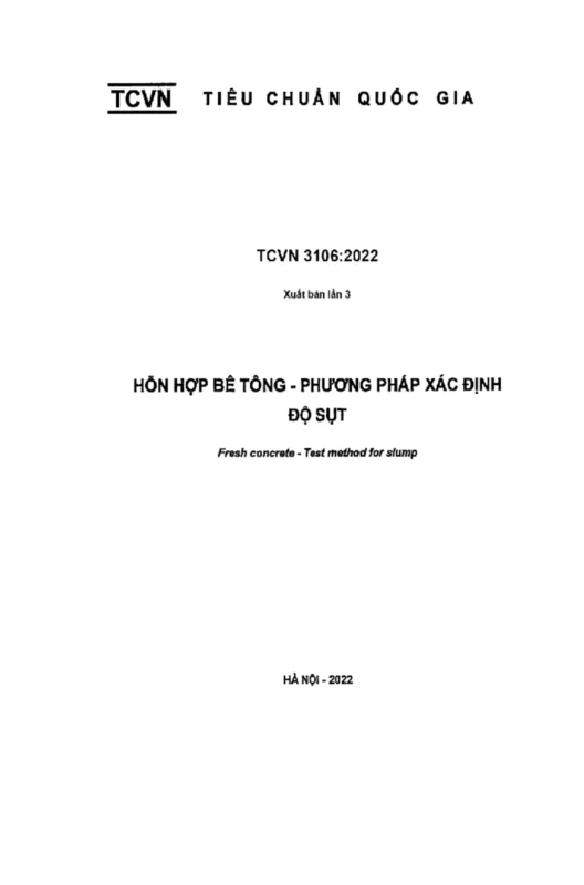 Hướng Dẫn Chi Tiết Cách Đo Độ Sụt Bê Tông Chuẩn Theo TCVN 3106:2022
