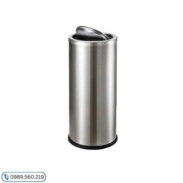 thung rac inox nap lat 19