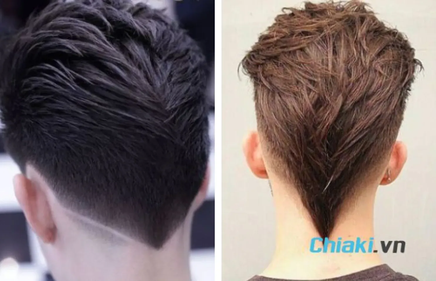 Tóc layer nam gáy nhọn