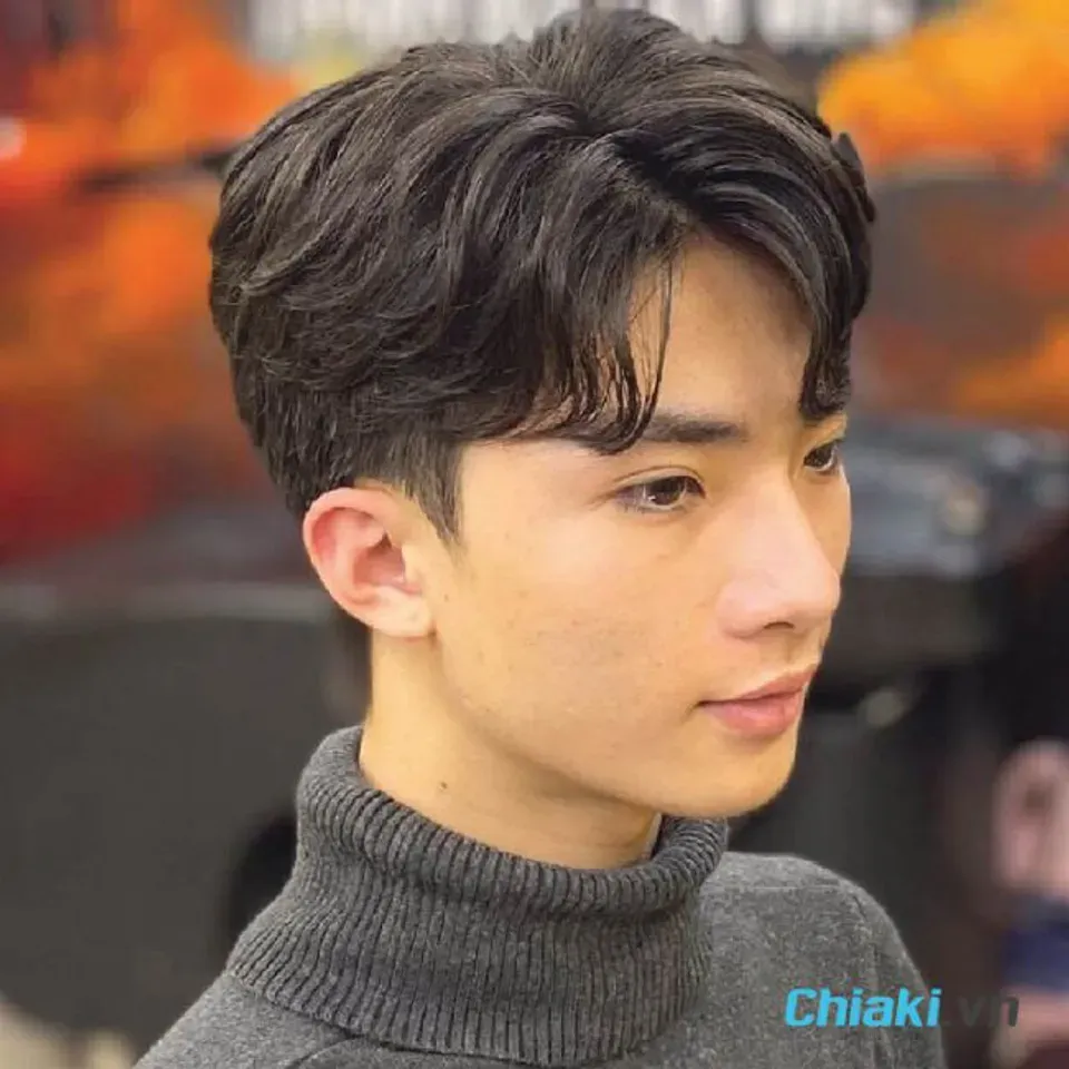Tóc nam layer ép side