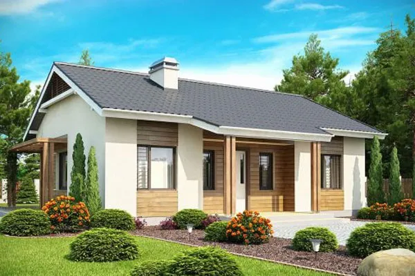 Nhà cấp 4 lợp tôn sóng ngói đẹp