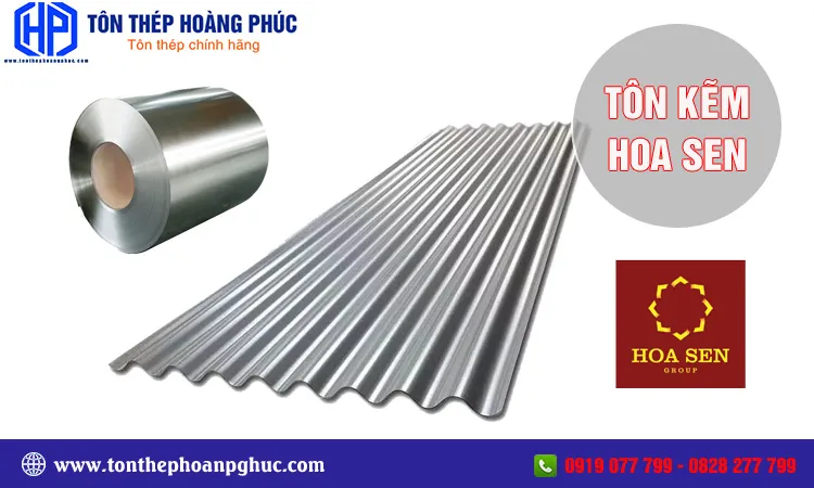Cấu trúc lớp mạ kẽm trên tôn Hoa Sen