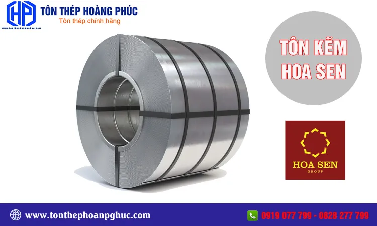 Tôn mạ kẽm Hoa Sen dạng cuộn và tấm