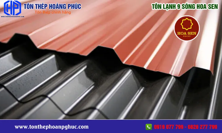 So sánh biên dạng sóng tròn và sóng vuông của tôn lợp mái Hoa Sen 2026