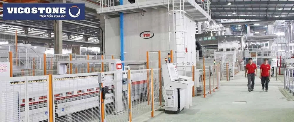 Tấm đá thạch anh Vicostone với vân tự nhiên