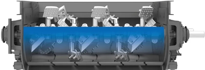 Bộ trộn cưỡng bức tạo hỗn hợp bê tông nhựa nóng