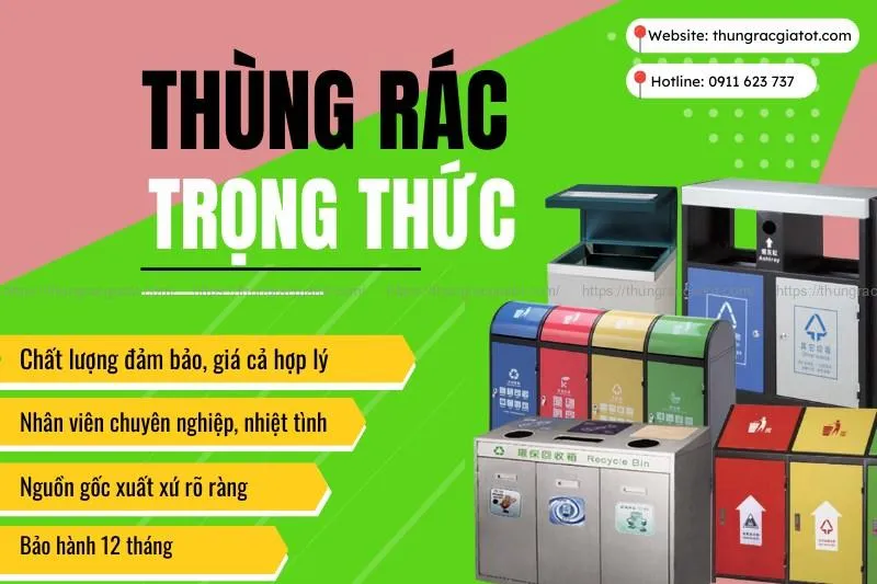 Cam kết của công ty Trọng Thức khi mua thùng rác inox 3 ngăn