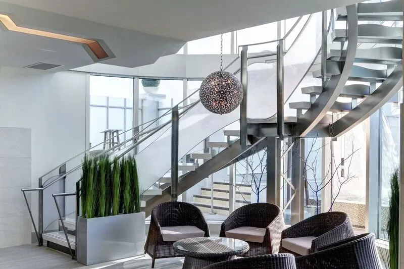 Trụ cầu thang inox