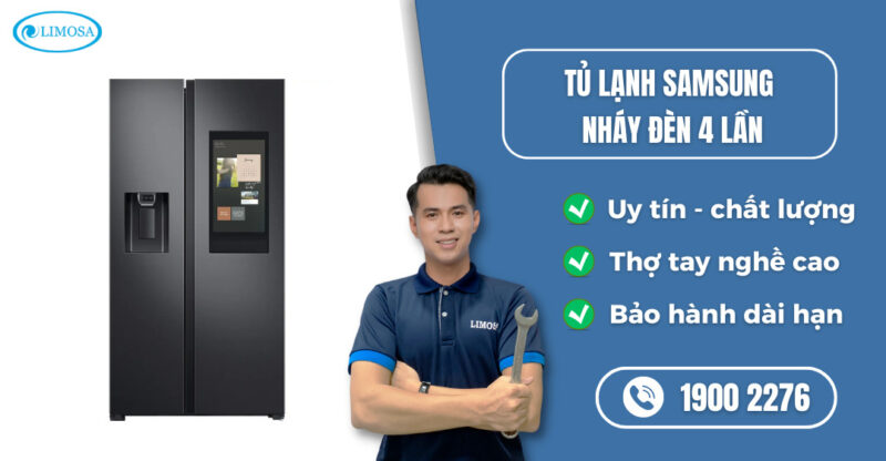Khắc Phục Tình Trạng Tủ Lạnh Samsung Nháy Đèn Hiệu Quả