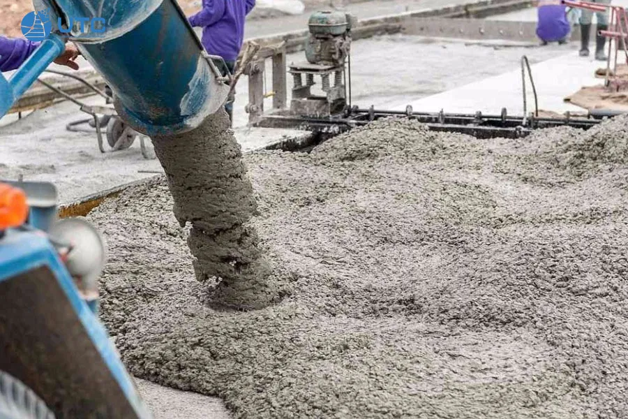 Tỷ lệ trộn bê tông mác 300 dùng xi măng PCB40 với đá 1x2