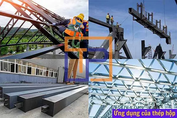 Minh họa đa dạng các ứng dụng của thép hộp trong nhiều lĩnh vực